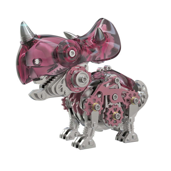 mini triceratops dinosaur toys 3d metal puzzle