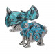 mini triceratops dinosaur toys 3d metal puzzle