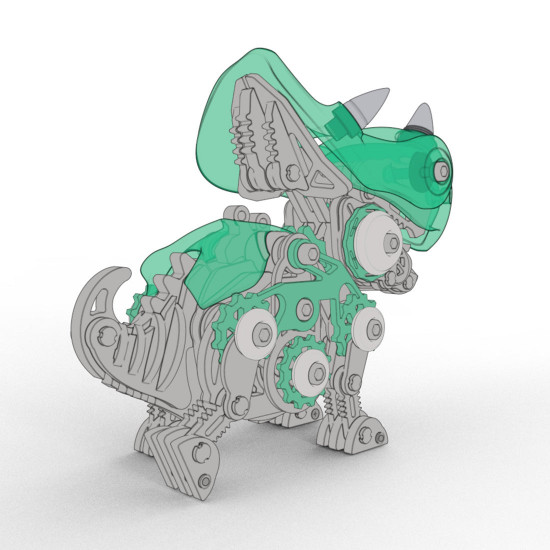 mini triceratops dinosaur toys 3d metal puzzle