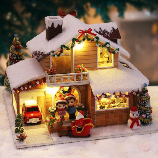 miniature christmas house