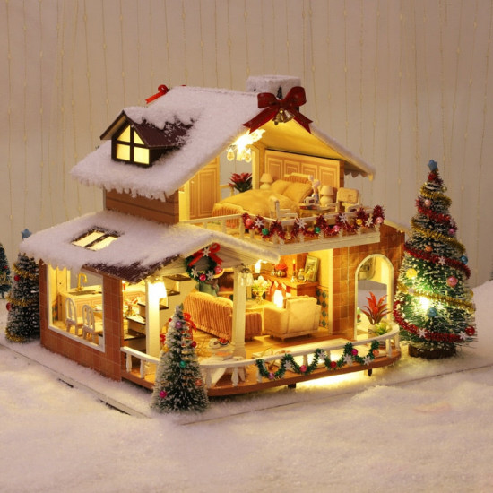 miniature christmas house