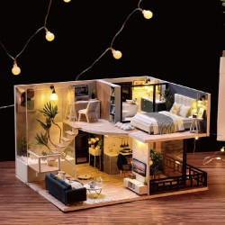 miniature luminous house