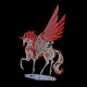 mythical winged unicorn 3d diy metal model kits 121+pcs