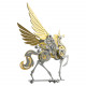 mythical winged unicorn 3d diy metal model kits 121+pcs