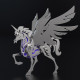 mythical winged unicorn 3d diy metal model kits 121+pcs