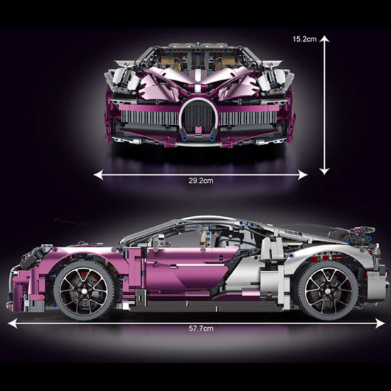 "pink devil" hypercar 3728pcs