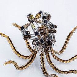 octopus lamp metal model kits steampunk art diy deep sea mysterious hunters