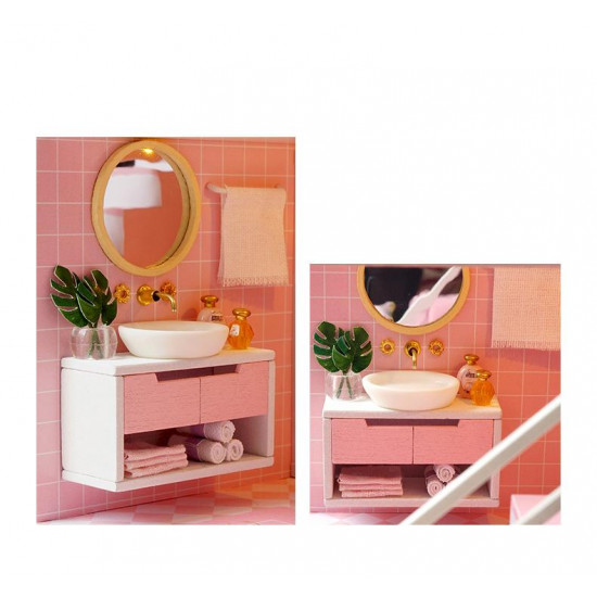 pink miniature house