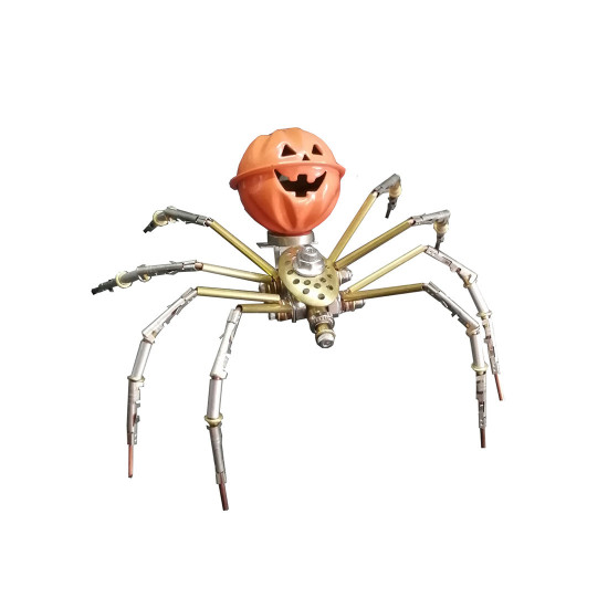 pumpkin spider 3d metal model buidling kits for halloween decor