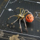 pumpkin spider 3d metal model buidling kits for halloween decor