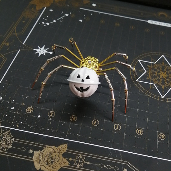 pumpkin spider 3d metal model buidling kits for halloween decor