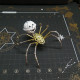 pumpkin spider 3d metal model buidling kits for halloween decor