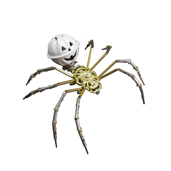 pumpkin spider 3d metal model buidling kits for halloween decor