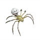 pumpkin spider 3d metal model buidling kits for halloween decor