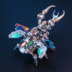 punk flying stag beetles lucanidae diy metal model kits