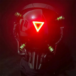 punk helmet led mask gothic cybergoth cosplay costume punk outfits