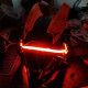 punk helmet mask with blue led light cosplay costume props for adults