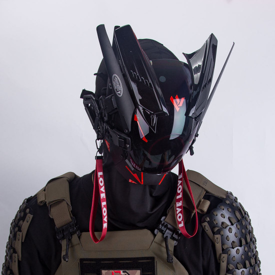 punk mask futuristic halloween costume men tactical helmet cosplay