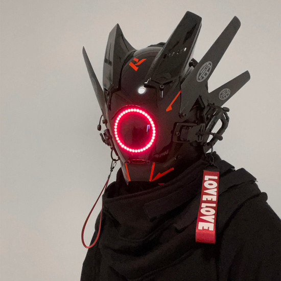 punk mask futuristic halloween costume men tactical helmet cosplay