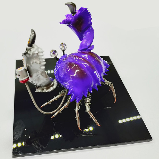 punk style 3d purple vampire crab model crafts collection for sale - finished version