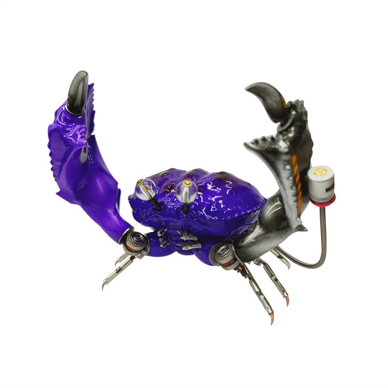 punk style 3d purple vampire crab model crafts collection for sale - finished version