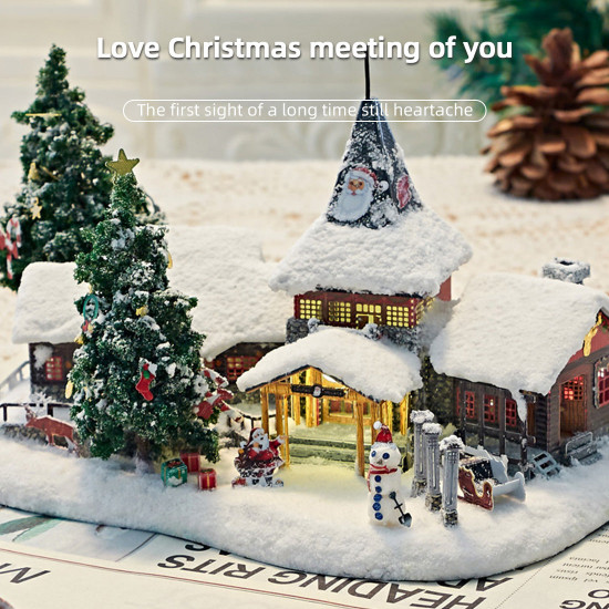 santa claus village sets 3d metal puzzles christmas