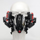 science fiction film mask outdoors dust mask with lights