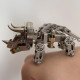 small triceratops 3d diy metal model kits