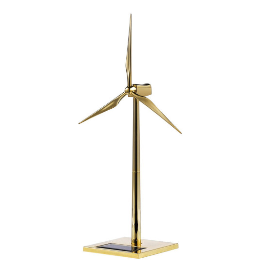 solar powered wind turbine desk model