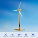 solar powered wind turbine desk model