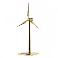 solar powered windmill turbine desk model