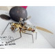 steam punk metal mechanical little wasp spider insects model crafts collection