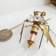 steam punk metal mechanical little wasp spider insects model crafts collection