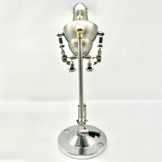 steampunk 3d metal no.3 robot table lamp us-plug