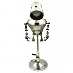 steampunk 3d metal no.3 robot table lamp us-plug