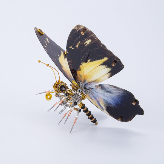 steampunk agathasa calydonia butterfly metal model kits