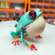 steampunk angry frog metal art craft model