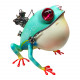 steampunk angry frog metal art craft model