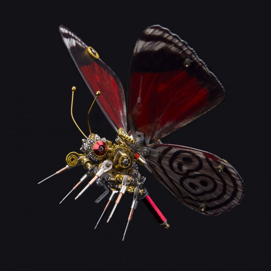 steampunk anna's eighty-eight butterfly diaethria anna 3d metal model kits