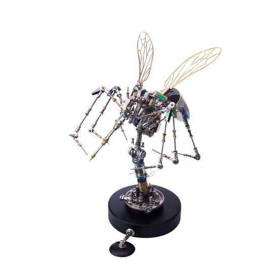 steampunk big mosquito insect model kit metal art insect statue-blood007