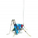 steampunk blue grasshopper model sculpture bug insect 3d metal assembled crafts