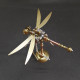 steampunk brass color little bee dragonfly 3d diy kit