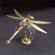 steampunk brass color little bee dragonfly 3d diy kit