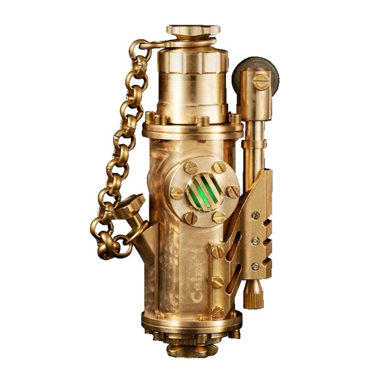 steampunk brass kerosene lighter