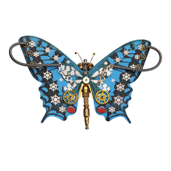 steampunk butterfly kit metal puzzle 5pcs/ set