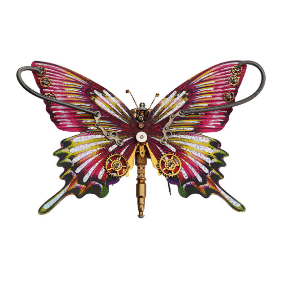 steampunk butterfly kit metal puzzle 5pcs/ set