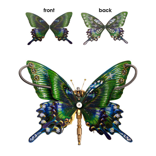 steampunk butterfly kit metal puzzle 5pcs/ set