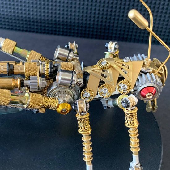 steampunk clockpunk mechanical locust bug 3d metal kits