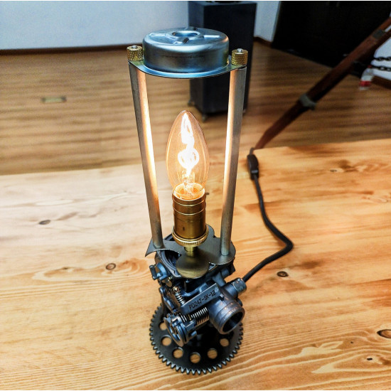 steam punk cool lamp industrial metal model for home decor and music boxes for girls