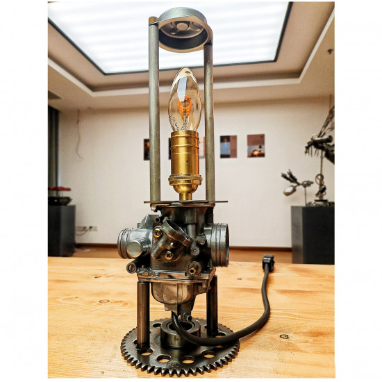 steam punk cool lamp industrial metal model for home decor and music boxes for girls